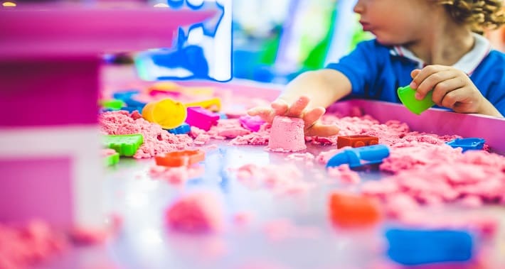 10 Games & Toys to Promote Language and Articulation: Kinetic Sand | District Speech & Language Therapy | Speech Therapists in Washington DC